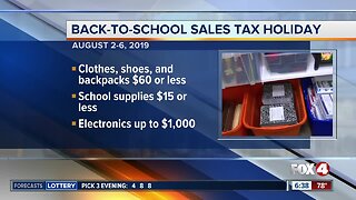 Back to School tax holiday begins next week in Florida