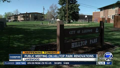 Public meeting on Hilltop Park renovations