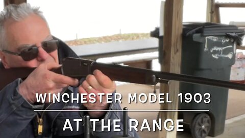 Winchester model 1903, at the range really cold range!