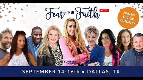 Fear Into Faith Live Event Promo