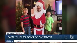 Skydiver's family creates Gofundme for sons