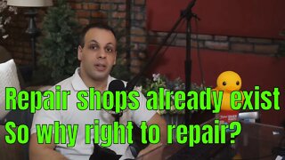 Right to Repair misconception #1; existence of repair shops means we already have it