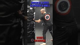 Heroes Training Center | Kickboxing "How To Double Up" Uppercut & Cross & Uppercut BH | #Shorts