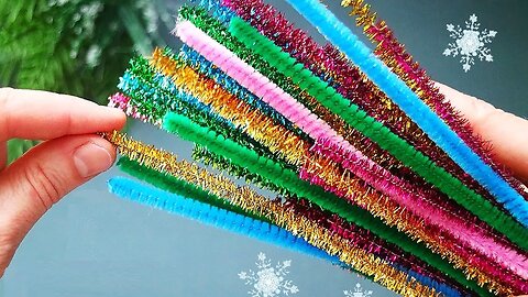 Chenille Wire Craft Ideas | Pipe Cleaner Crafts | Christmas Ornaments Making