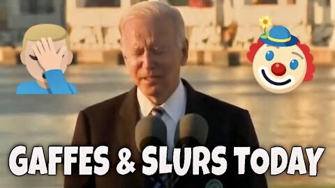 Biden Gaffes & Slurs today 🤦‍♂️