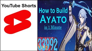 How to Build Ayato in 1 Minute 💧(Genshin Impact)