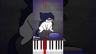 A Sad Cat and Dog song (@tootymcnooty3485) - Octave Piano Tutorial