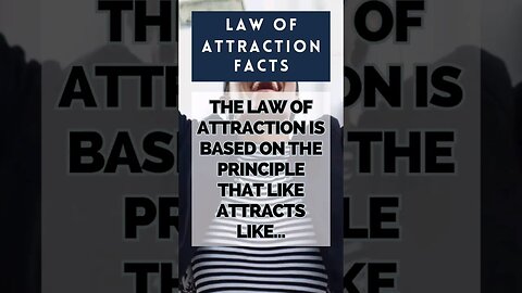 Law of Attraction Facts: Like Attracts Like #facts #motivation #youtubeshorts