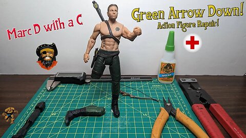 Green Arrow Down - Action Figure Repair!