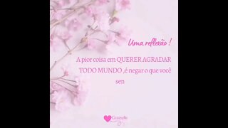 Seja honesta com seus sentimentos, pensamentos e desejos e com quem você é 💖