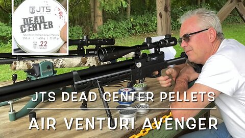 Pellet testing the JTS dead center 16.08 & 22.07 50 yds Air Venturi Avenger Wow!