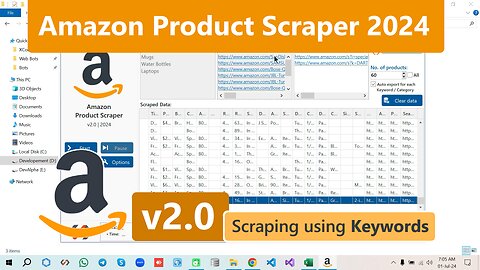 Amazon Product Scraper v2.0 | Extract Products Data from Amazon.com in 2024 | By Using Keywords