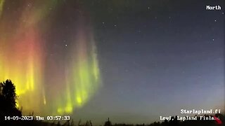 Northern Lights Highlights-Finland 🌟 09/14/23 01:05