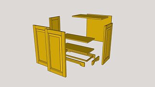 Woodworking Projects | Animation Two Door Cabinet 01 | Woodworking