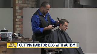 Tampa barber shop offering unique haircut experience to kids with autism