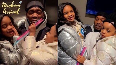 Offset Has His Hands Full With All The Kids During Daddy Duty! 🙂