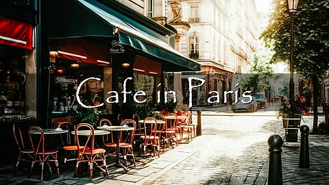 Coffee Shop Ambience in Paris - Romance Bossa Nova Jazz Music for A Great Day