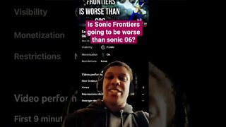 Is Sonic Frontiers Going to Be Worse Than Sonic 06? #shorts