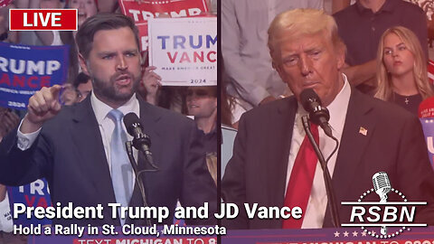 LIVE: Trump and JD Vance Rally in St. Cloud, Minnesota, P1 & P2