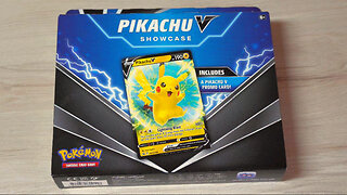 Pokémon TCG Pikachu V Showcase Box, silent asmr, no talking