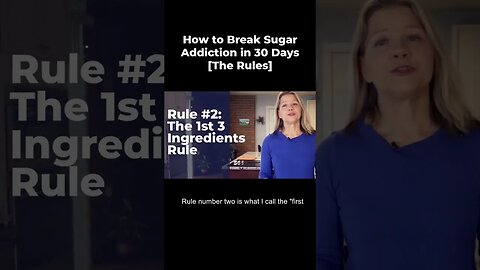 Break Sugar Addiction in 30 Days - Rules 1 & 2 #shorts