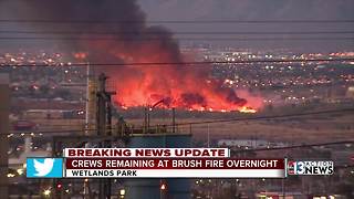 Smoke from Wetlands Park fire visible all over Las Vegas