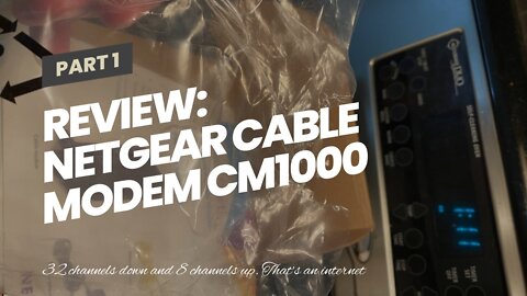 Review: NETGEAR Cable Modem CM1000 - Compatible with All Cable Providers Including Xfinity by C...