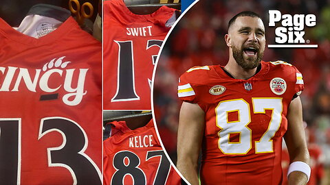 Travis Kelce buys custom matching basketball jerseys for Taylor Swift, brother Jason