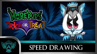 Speed Drawing: MobéBuds Trick or Treat - Zardivamp X | A.T. Andrei Thomas 2022