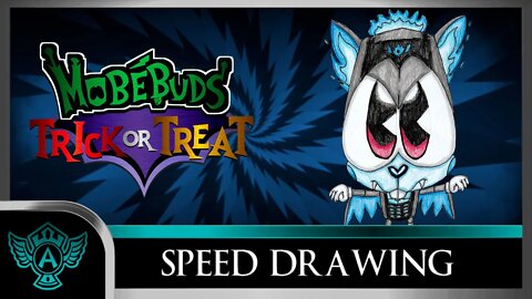 Speed Drawing: MobéBuds Trick or Treat - Zardivamp X | A.T. Andrei Thomas 2022