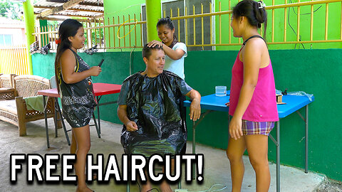 3 Filipinas Give Me FREE Haircut. I Saved $1.37 USD!