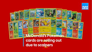 McDonald's Pokemon cards are selling out due to scalpers