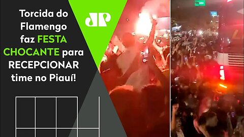 DE ARREPIAR! OLHA a FESTA SURREAL que a torcida do Flamengo FEZ para RECEBER o time no Piauí!