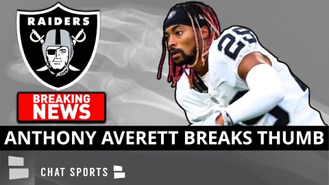 Las Vegas Raiders CB Anthony Averett Suffers Broken Thumb In Chargers Game