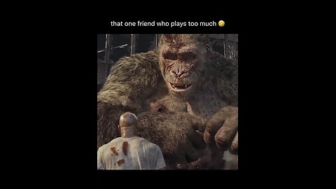 Dwayne Johnson funny scene with King Kong