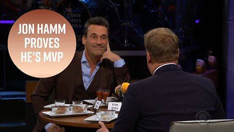 Jon Hamm is the all-time winner of James Corden's Spill Your Guts