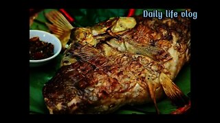 Tik tok Special grilled fish dish of Thai people in Vietnam