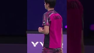 Priyanshu Rajawat (IND) vs Magnus Johannesen (DEN) Finals Orléans Masters Badminton 2023 #shorts