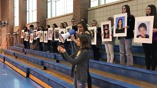 Carmel High School students protest gun violence in walkout