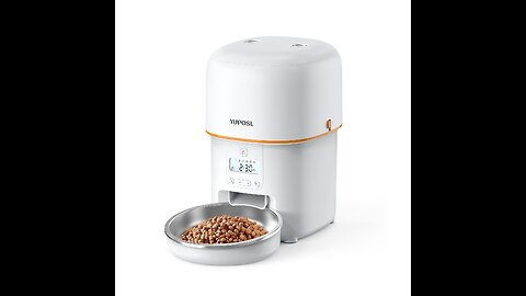 Yuposl Automatic Cat Feeders - 8cup/68oz for Pets, Timed Automatic Pet Feeder with Over 180-day...