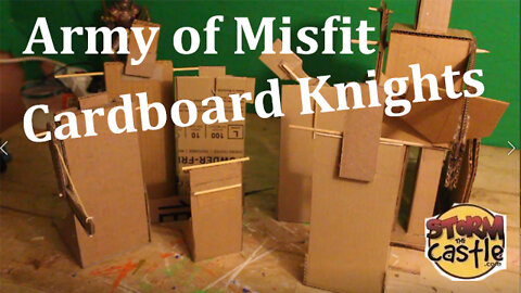 An army of Misfit Cardboard Knights