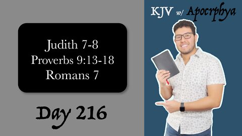 Day 216 - Bible in One Year KJV [2022]