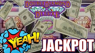 $100 SPINS 💎 REDEMPTION JACKPOTS! on DOUBLE DIAMOND DELUXE Slot Machine | HIGH LIMIT SLOT PLAY