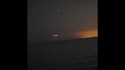 UFO Sighting 🛸 Lights resembling fireballs were observed over the Gulf of Mexico in December 2021🛸