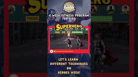 SUPER HERO - TRAIN WITH HEROES - LEARN HOW TO FIGHT LIKE A SUPER HERO