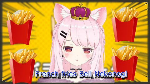 French fry catgirl Bell Nekonogi just saying potato - vivid vtuber