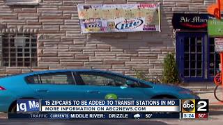 More Zipcars to be added to Maryland transit stations