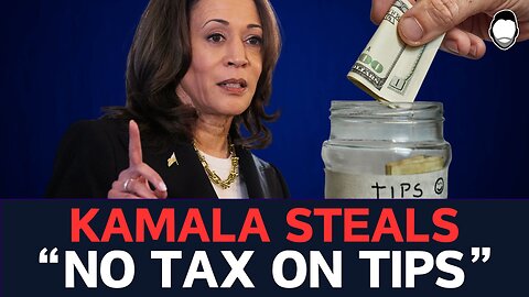 Kamala Tries to STEAL Trump's "No Tax on Tips"