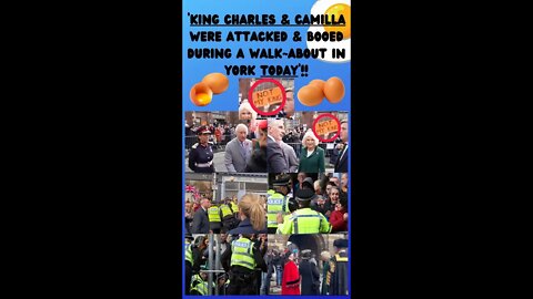 🔎 “KING CHARLES & CAMILLA GET ATTACKED & BOOED TODAY ON THEIR WALK-ABOUT IN YORK” #shorts #omg 🔎
