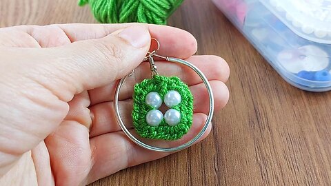 💥 Make your own earring and amaze everyone #knitting #crochet